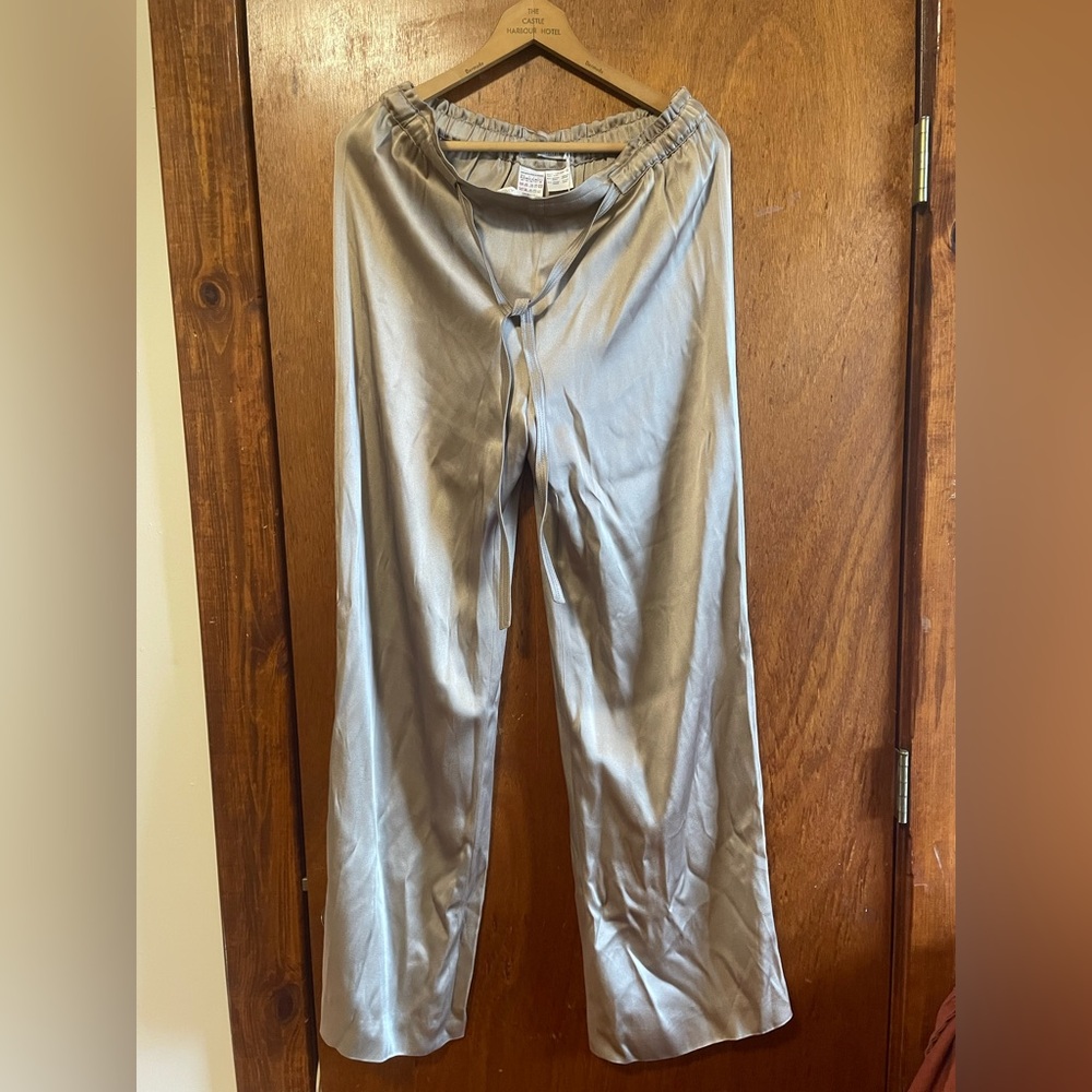 MaxMara Champagne Satin Pants